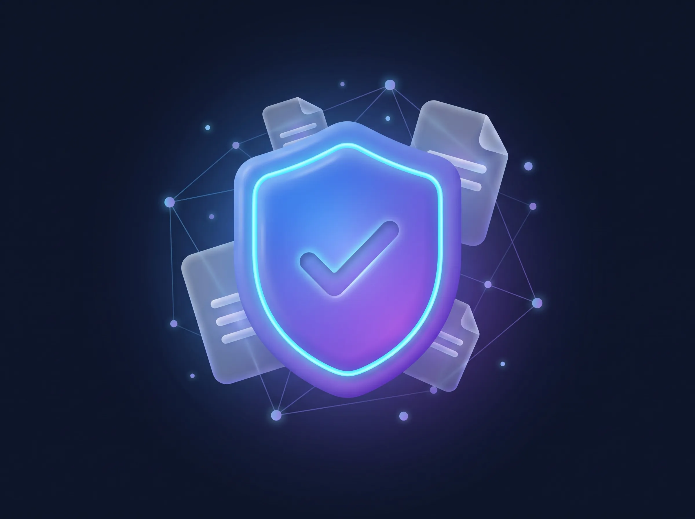 Emblema em formato de escudo representando conteúdo verificado